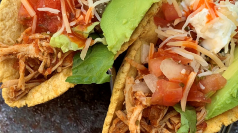 shredded chicken tacos bowls