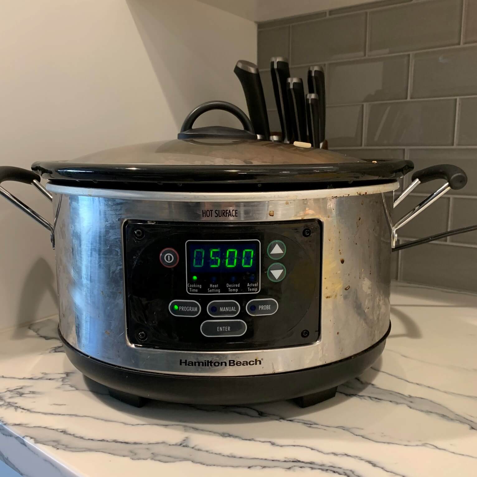 crockpot on low 5 hrs