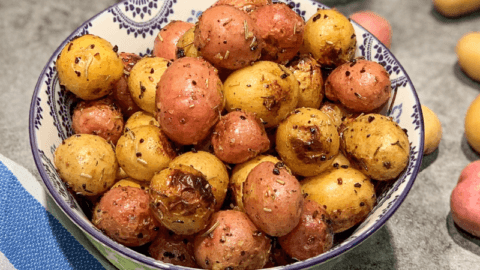 grilled rosemary garlic baby potatoes